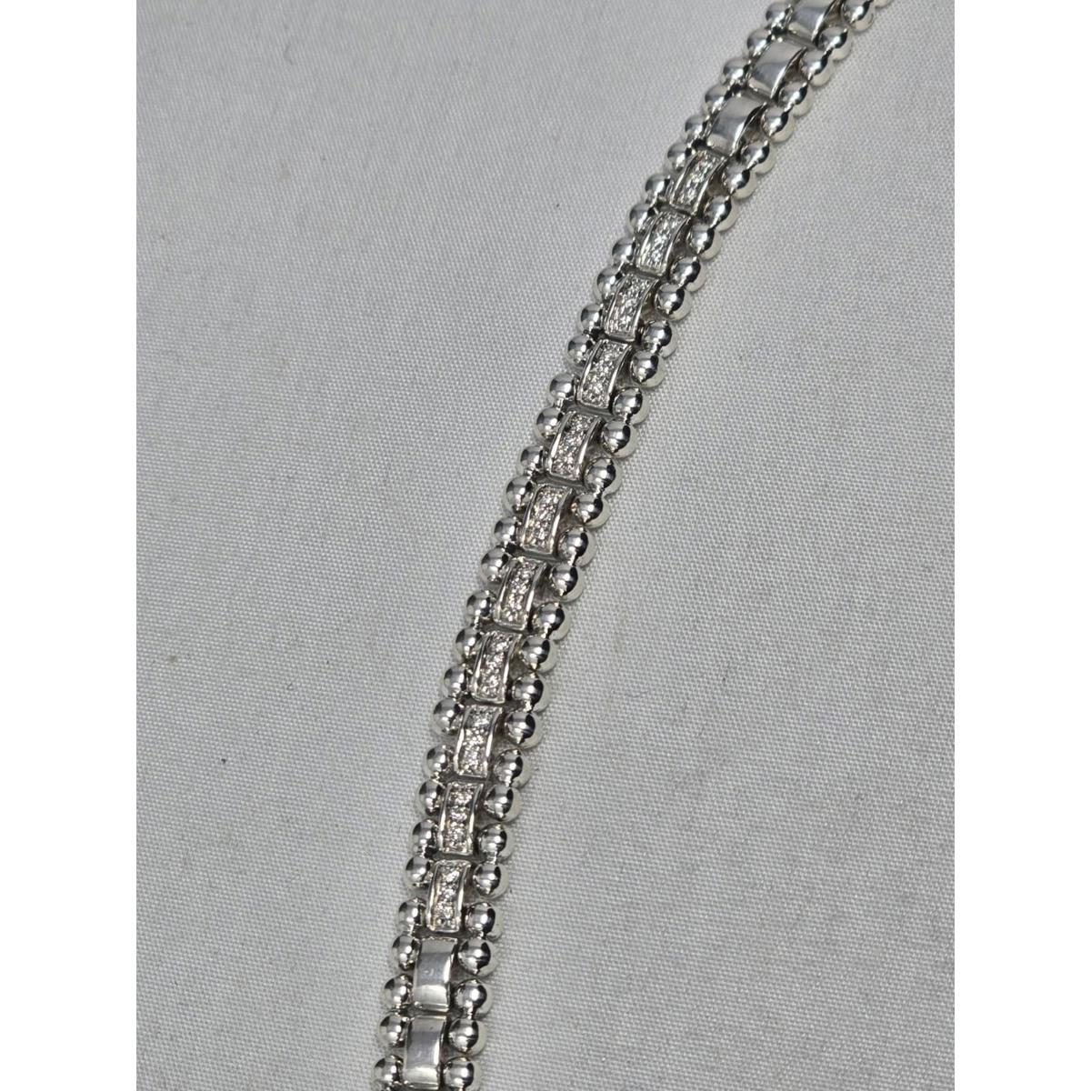 Lagos Caviar Spark Diamond Pav Link Bracelet 7in 848$